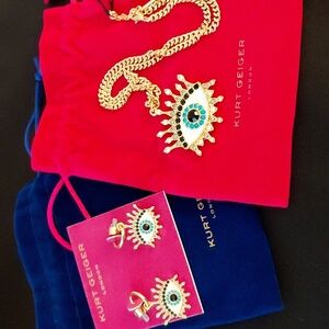 KURT GEIGER LONDON Blue Eye Jewelry Set